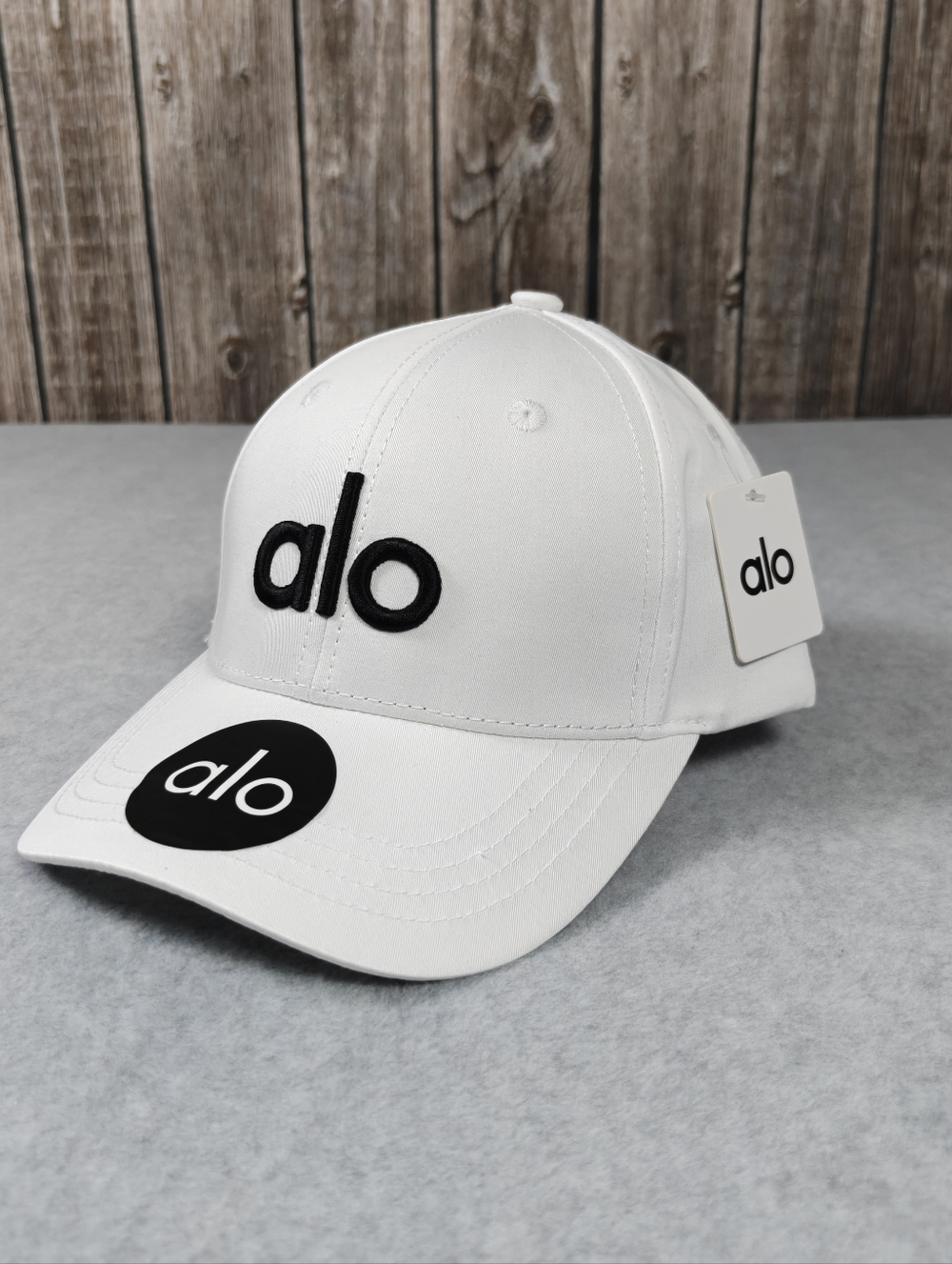 ALO Yoga White Logo Baseball Cap